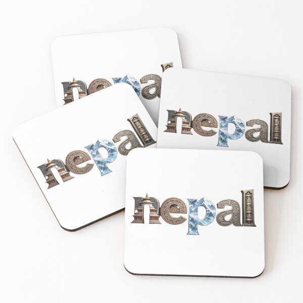 Item preview, Nepal Travel Typography – Himalayan Culture & Mountain Heritage designed and sold by VladisWorld.