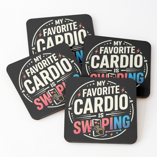 Item preview, My Favorite Cardio Is Swiping Dating App Humor designed and sold by DuckOddity.