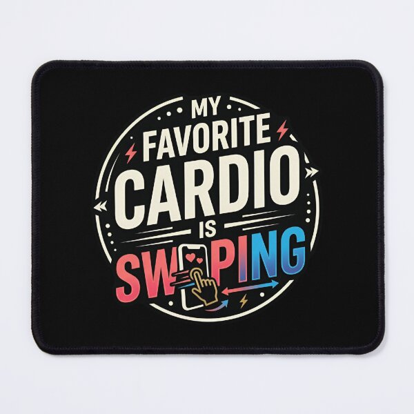 Item preview, My Favorite Cardio Is Swiping Dating App Humor designed and sold by DuckOddity.