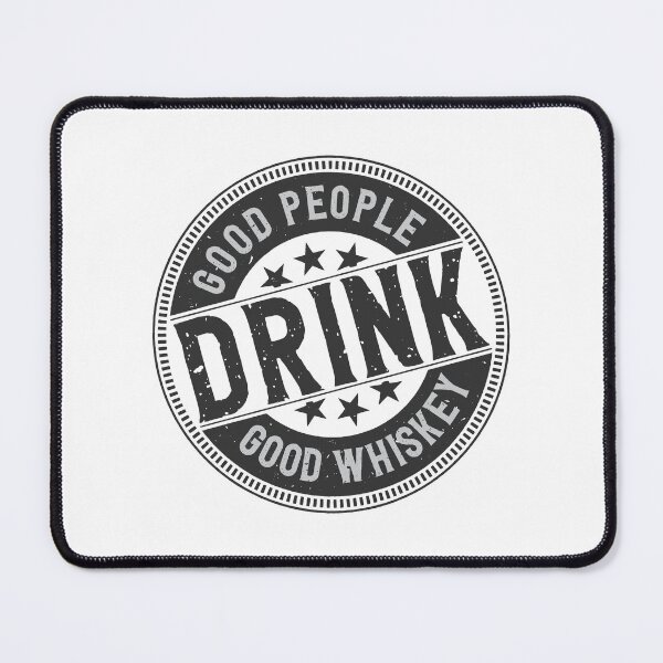 Item preview, Good People Drink Good Whiskey Vintage Stamp Badge Graphic designed and sold by heedooppod.