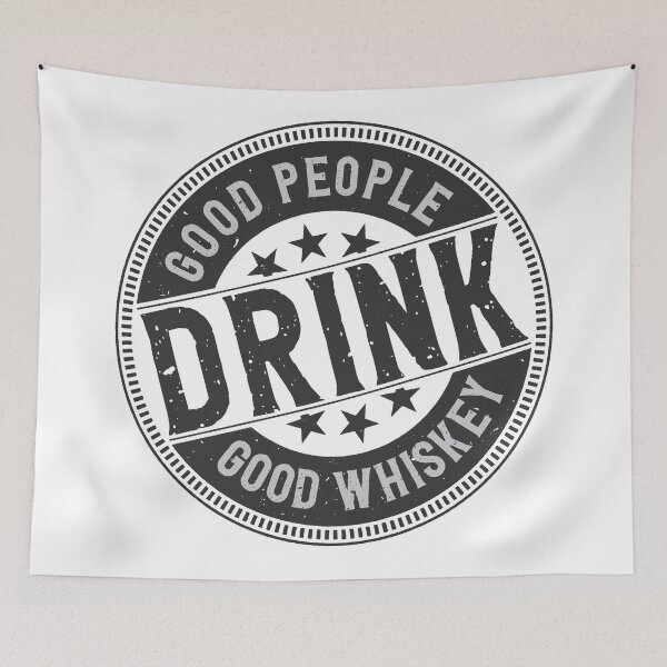 Item preview, Good People Drink Good Whiskey Vintage Stamp Badge Graphic designed and sold by heedooppod.
