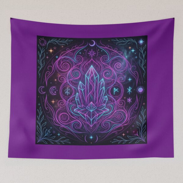 Item preview,  Crystal cluster and esoteric sigil mandala designed and sold by Azurart2.