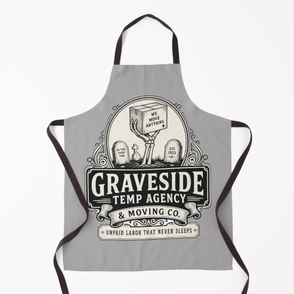 Item preview, Graveside Temp Agency and Moving Co - Necromancer DND RPG Meme designed and sold by Dice_Goblin_Studio.