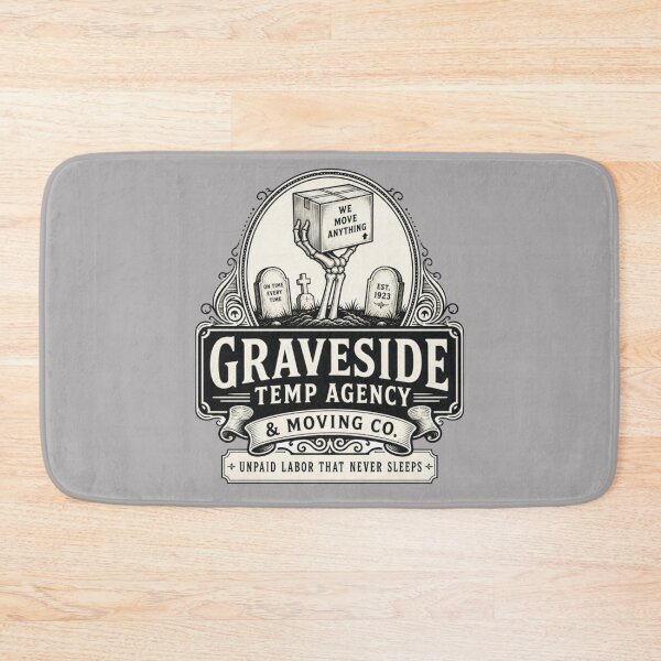 Item preview, Graveside Temp Agency and Moving Co - Necromancer DND RPG Meme designed and sold by Dice_Goblin_Studio.