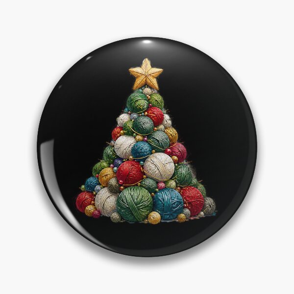 Item preview, Cozy Christmas Tree Made From Colorful Yarn Balls designed and sold by Wilcox PhotoArt.