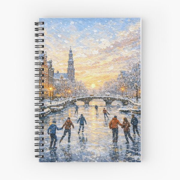 Item preview, Amsterdam in the Netherlands painting – a winter scene in this beautiful European place. designed and sold by GalleryKauffeld.