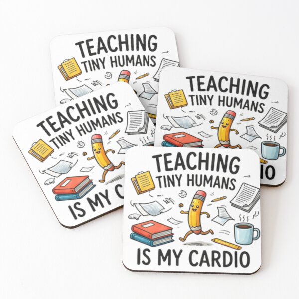 Item preview, Teaching Tiny Humans Is My Cardio — Funny Teacher Life Design designed and sold by Tipsy24.