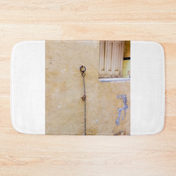 Item preview, Rustic Wall with Chain Beside Aged Window in Vintage Architectural Style designed and sold by Nmallia.