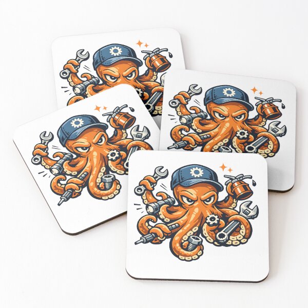Item preview, Octopus Mechanic Garage Workshop designed and sold by CreativeMindsetLab.