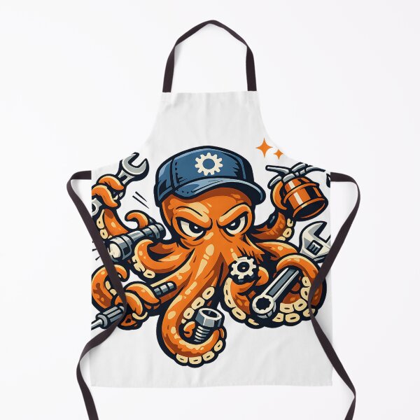Item preview, Octopus Mechanic Garage Workshop designed and sold by CreativeMindsetLab.