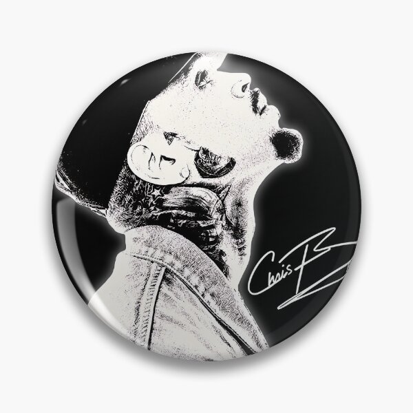 Item preview, Breezy  Chris Brown Side Profile Graphic Portrait Signature designed and sold by ferande.