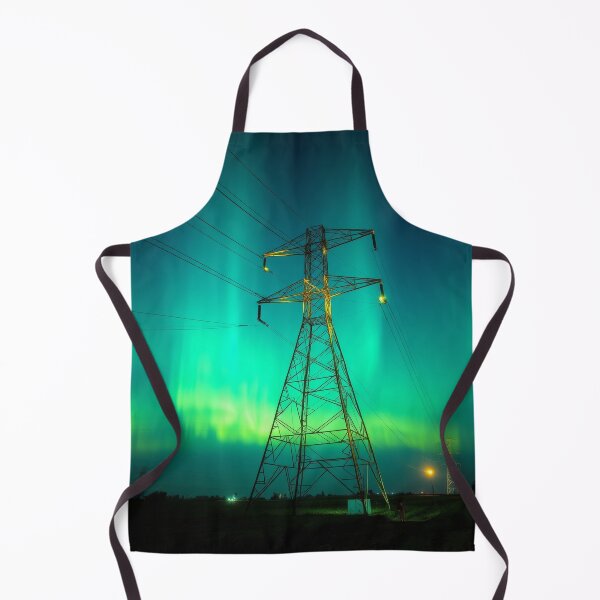 Item preview, Aurora Borealis Pylon Night Sky Landscape designed and sold by Pylon-Bureau.