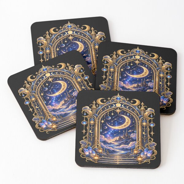 Item preview, Moonlit Astral Portal – Mystical Gateway to the Stars designed and sold by TroviTutto.