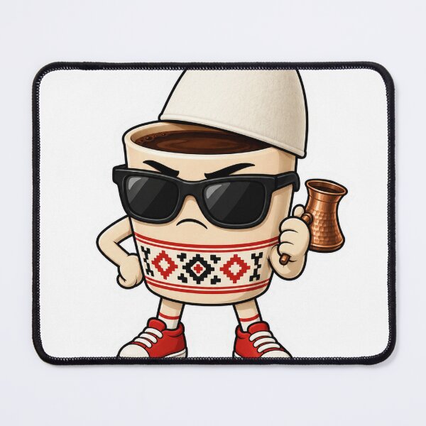 Item preview, Cool Albanian with Qeleshe and sunglasses designed and sold by NorthPeak Studio.