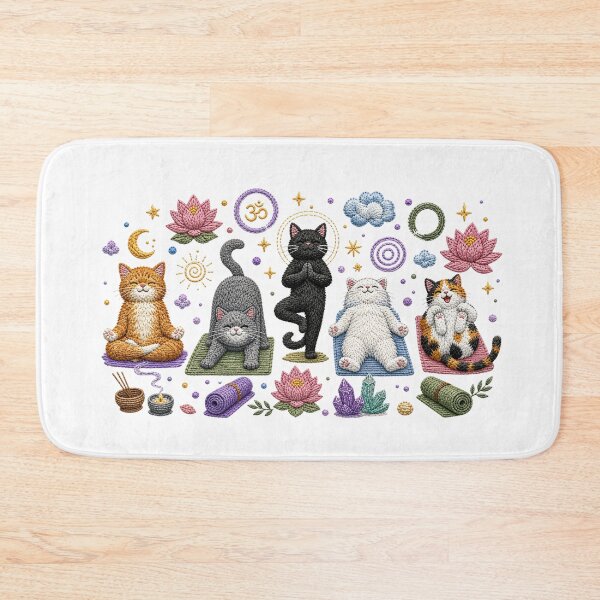 Item preview, Yoga Meditation Cats Spiritual Design - Mindfulness designed and sold by Winarrts.
