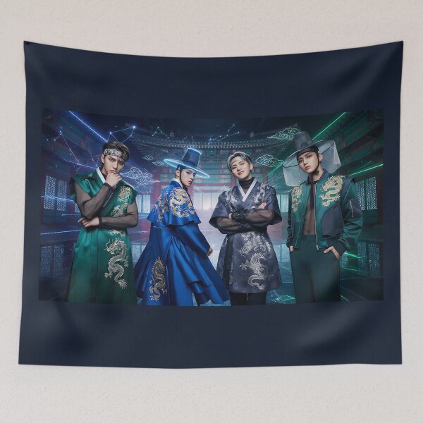 Item preview, Royal K-Pop Boy Group (Wide): Modern Fusion Hanbok Stage Fashion designed and sold by SOOstudio73.