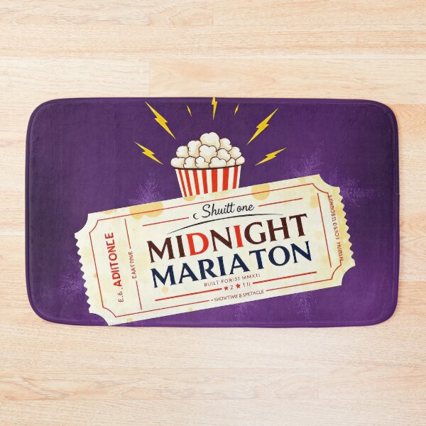 Item preview, Midnight Movie Marathon Vintage Cinema Ticket Art designed and sold by Cine8.