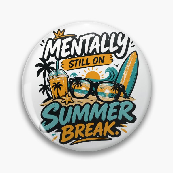 Item preview, Mentally Still on Summer Break Funny Back to School Shirt Sticker designed and sold by Sunday.Supply.