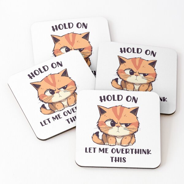 Item preview, Overthinking Cat designed and sold by AyushkaAgarwal.