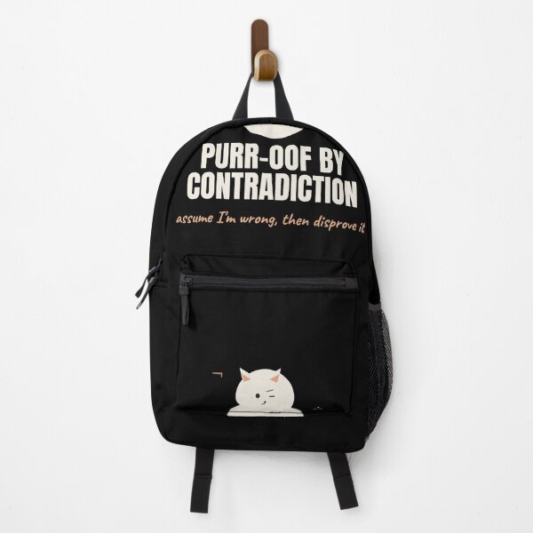 Item preview, Purr-oof By Contradiction Funny Cat Logic Pun designed and sold by The Cozy Design Studio.