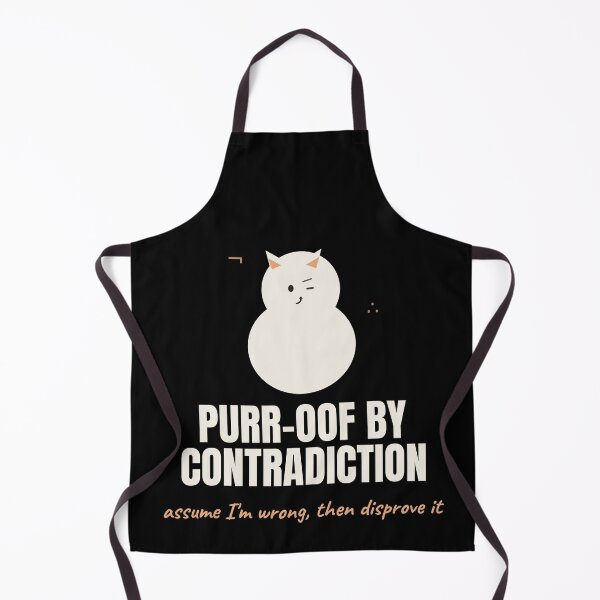 Item preview, Purr-oof By Contradiction Funny Cat Logic Pun designed and sold by The Cozy Design Studio.