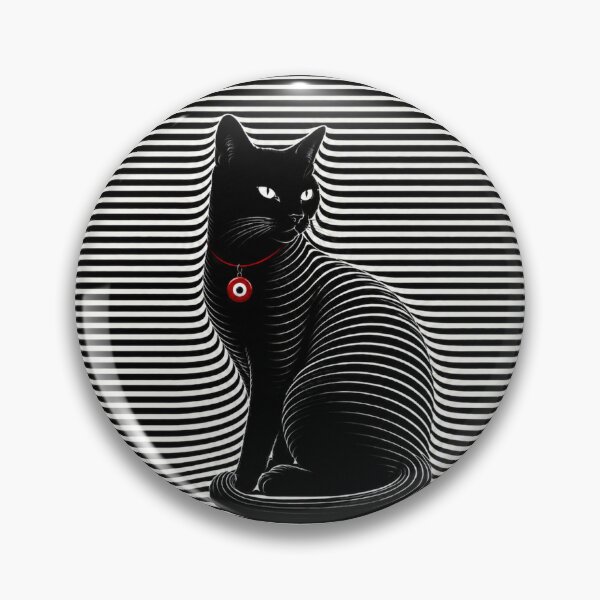Item preview, Black Cat With Red Evil Eye designed and sold by Murza.