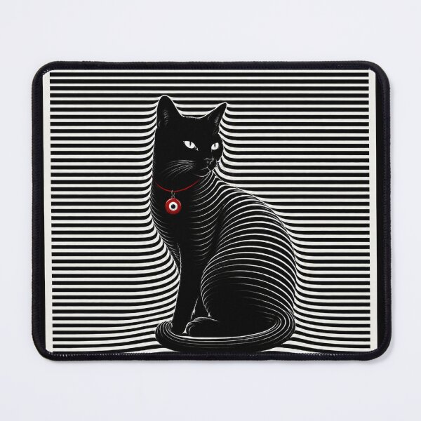 Item preview, Black Cat With Red Evil Eye designed and sold by Murza.