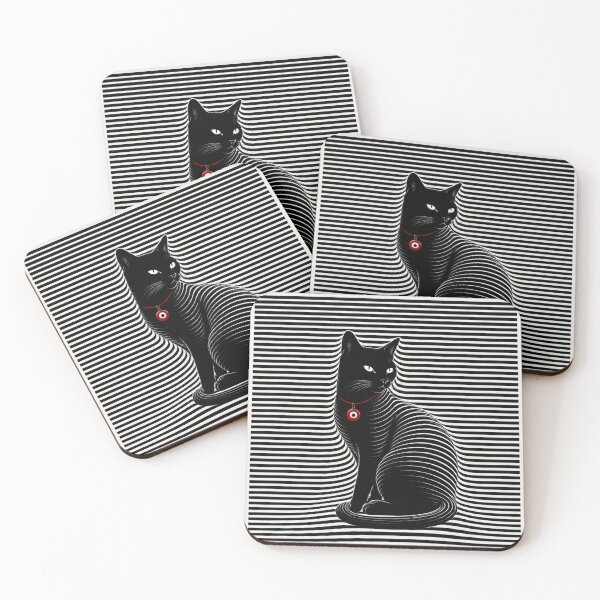 Item preview, Black Cat With Red Evil Eye designed and sold by Murza.