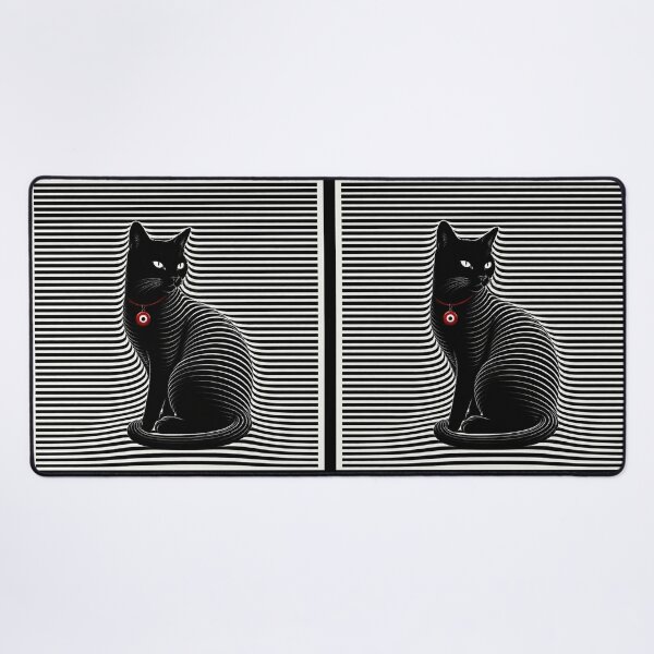 Item preview, Black Cat With Red Evil Eye designed and sold by Murza.