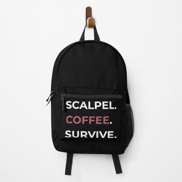 Item preview, Scalpel Coffee Survive Minimalist Surgical Tech Sticker designed and sold by DNBY.