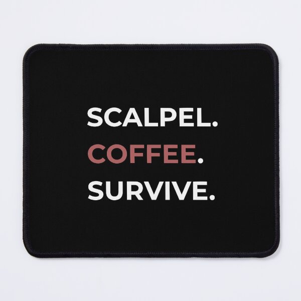 Item preview, Scalpel Coffee Survive Minimalist Surgical Tech Sticker designed and sold by DNBY.