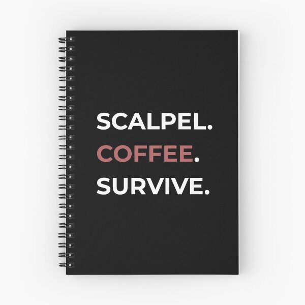 Item preview, Scalpel Coffee Survive Minimalist Surgical Tech Sticker designed and sold by DNBY.