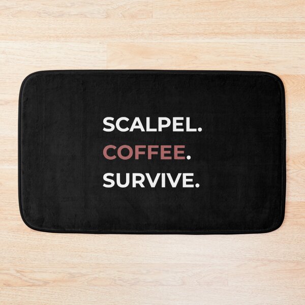 Item preview, Scalpel Coffee Survive Minimalist Surgical Tech Sticker designed and sold by DNBY.