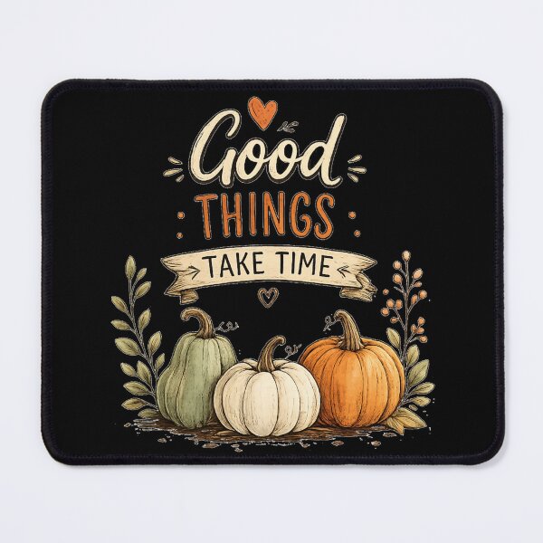 Item preview, Good Things Take Time Fall Design designed and sold by Wild Ink Studio by Barbara.