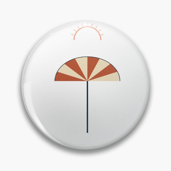Item preview, Beach Umbrella And Sun Minimalist Design designed and sold by BondiDrift.