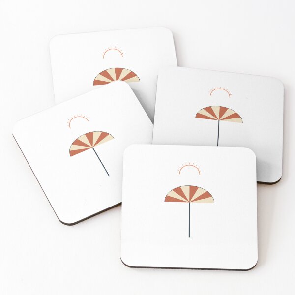 Item preview, Beach Umbrella And Sun Minimalist Design designed and sold by BondiDrift.