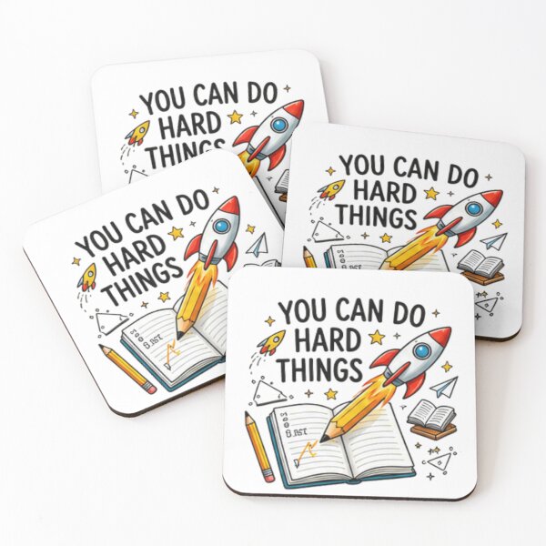 Item preview, You Can Do Hard Things — Inspirational Teacher & Student Design designed and sold by Tipsy24.