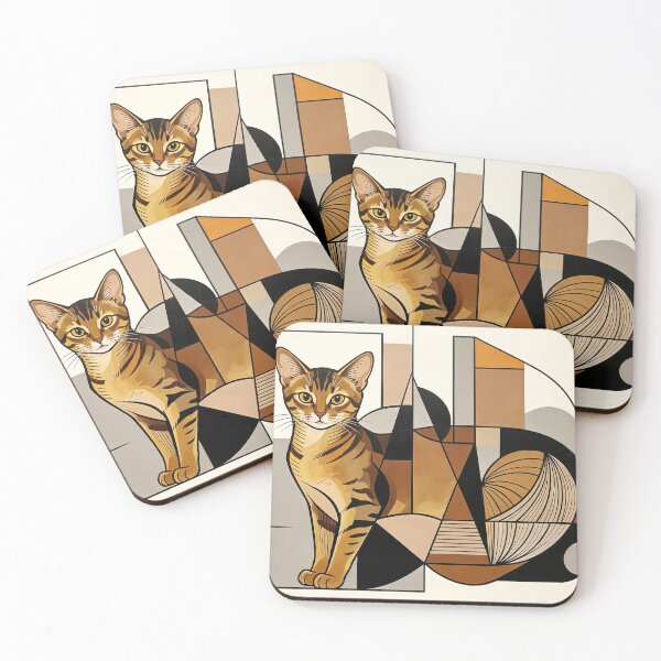 Item preview, cubist animal artwork designed and sold by forget45studio.