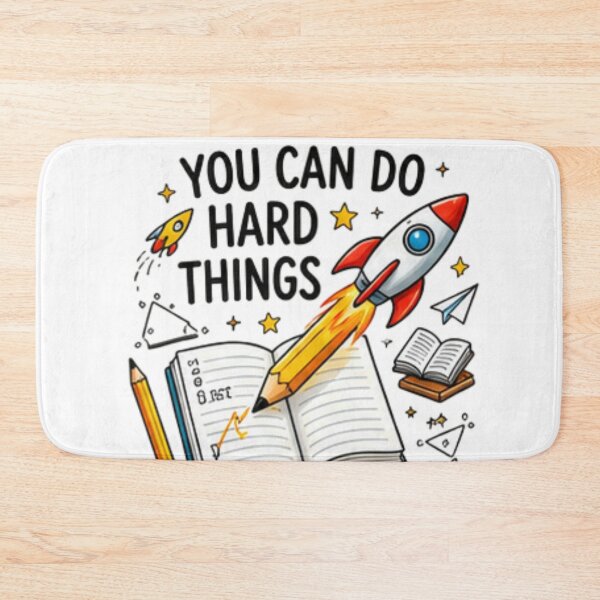 Item preview, You Can Do Hard Things — Inspirational Teacher & Student Design designed and sold by Tipsy24.