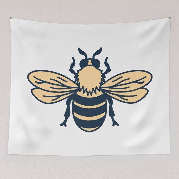 Item preview, Simple Geometric Line Art Honey Bee designed and sold by Vision Crafted.