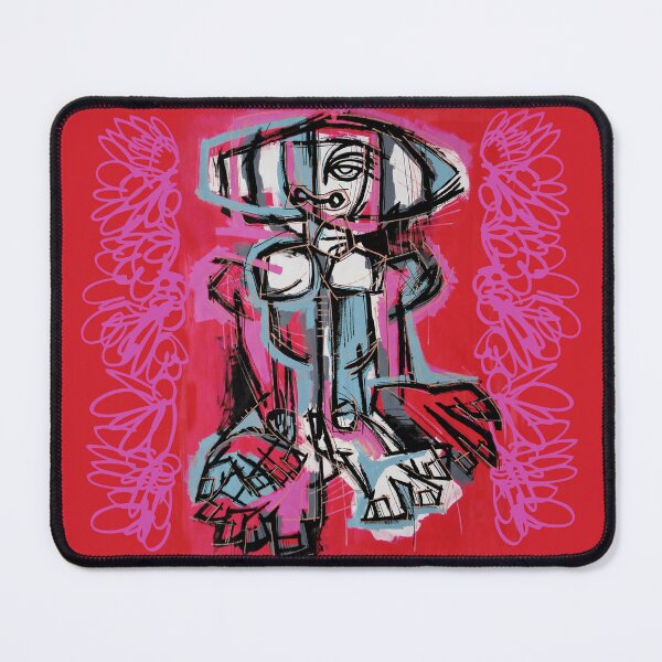 Item preview, Handmade Neo-Expressionist Totem Art - Cerulean Shield designed and sold by supernikol.