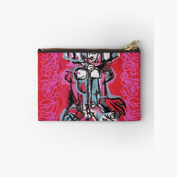 Item preview, Handmade Neo-Expressionist Totem Art - Cerulean Shield designed and sold by supernikol.