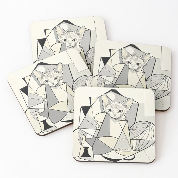 Item preview, cubist animal artwork designed and sold by forget45studio.