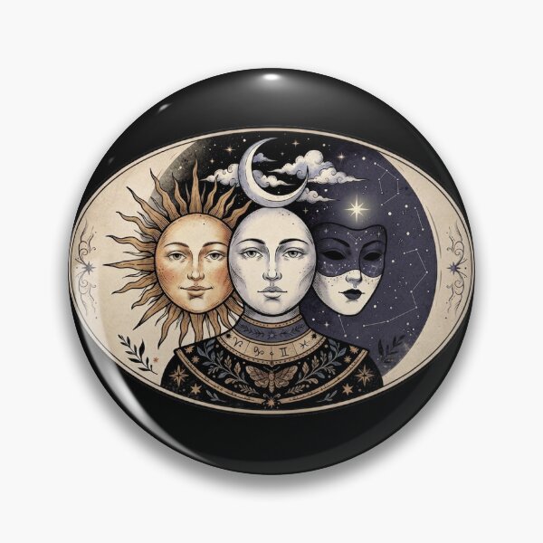 Item preview, Vintage Sun Moon Rising designed and sold by Finding Source Designs.