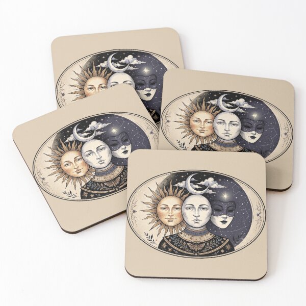 Item preview, Vintage Sun Moon Rising designed and sold by Finding Source Designs.