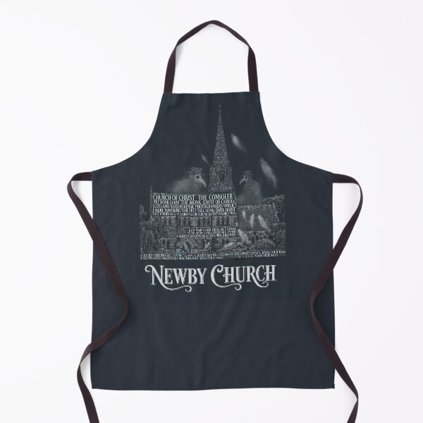 Item preview, Newby Church North Yorkshire UK Monk Ghost 1963 Typography Art designed and sold by naughty-raccoon.