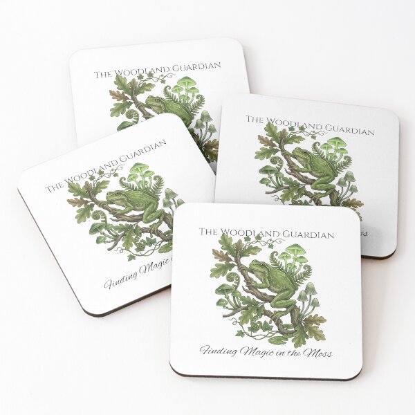Item preview, Dark Cottagecore Frog Illustration - Woodland Guardian Misunderstood Animals designed and sold by Nalvie Studio.