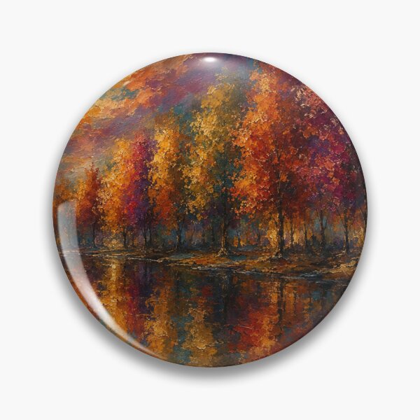 Item preview, Full Moon Autumn Forest - Fall Landscape Art designed and sold by Joey Santiago.