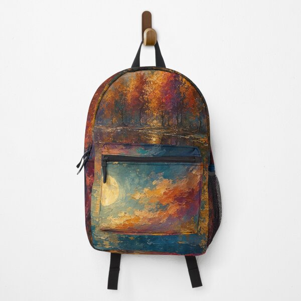 Item preview, Full Moon Autumn Forest - Fall Landscape Art designed and sold by Joey Santiago.