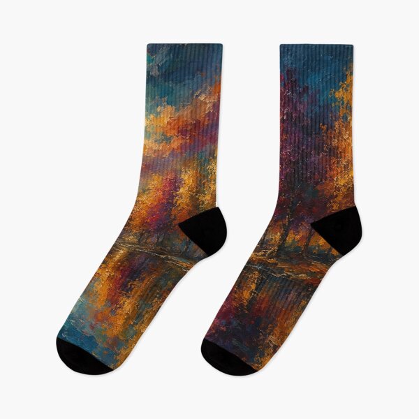 Item preview, Full Moon Autumn Forest - Fall Landscape Art designed and sold by Joey Santiago.